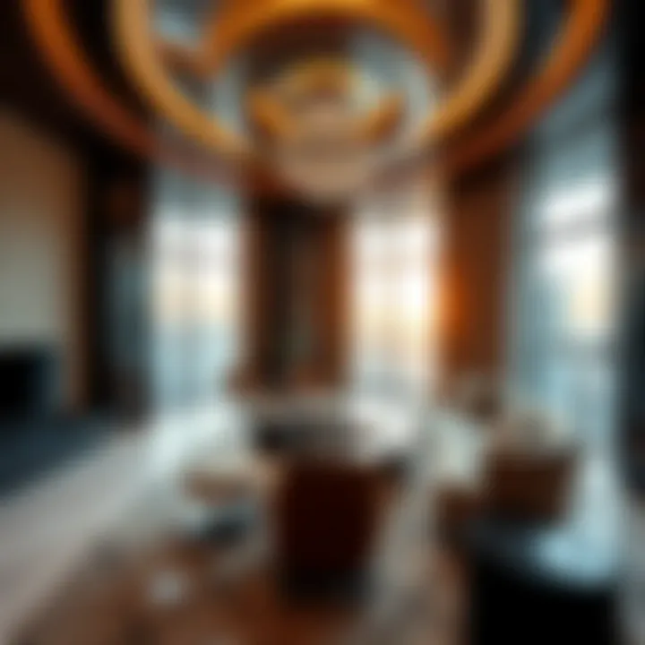 Lavish Interior Features of Burj Royal's Penthouse Luxuriously designed interior of a penthouse in Burj Royal.