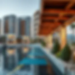 A stunning view of Dubai's canal front with modern architecture