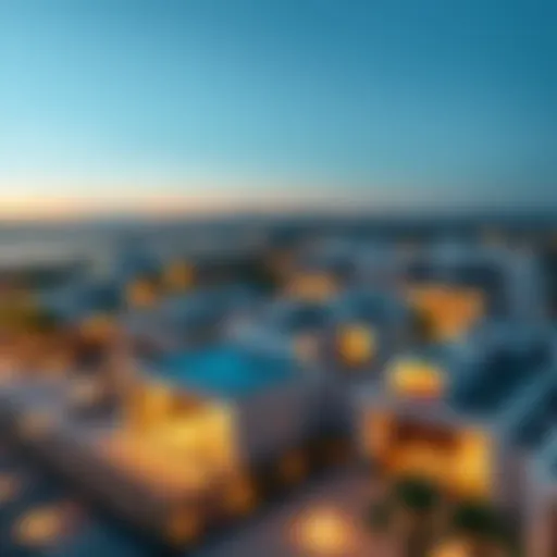 Panoramic view of مركز وافي دبي showcasing modern architecture