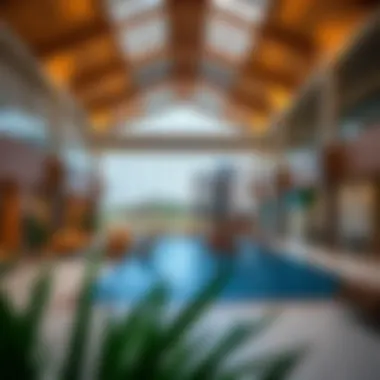 Interior of the community center featuring recreational facilities and gathering spaces