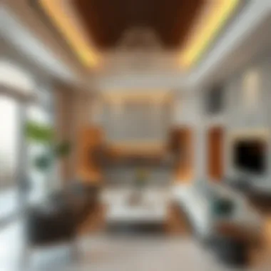 Modern Villa Amenities Interior Interior view showcasing modern villa amenities