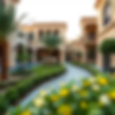 Landscaped Garden in a Community Villa Beautifully landscaped garden in a Dubai community villa