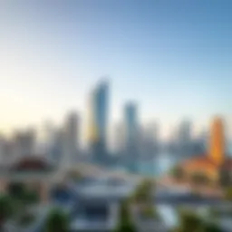 A panoramic view of Business Bay showcasing luxury apartments and vibrant lifestyle.