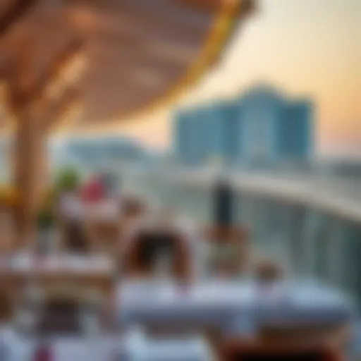Breathtaking view of JBR beachfront restaurants