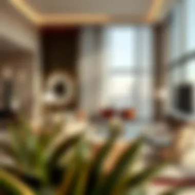 Chic Living Area of Damac Maison Privé Sophisticated living area within Damac Maison Privé