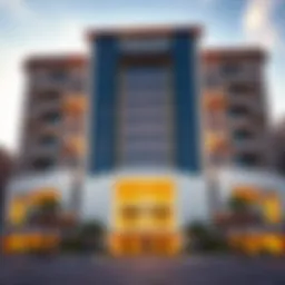 Exterior view of Damac Rotana showcasing modern architecture