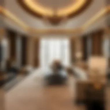 Elegant Suite at Damac Rotana Luxurious suite interior with elegant furnishings