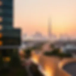 Stunning view of Dawar Al Taawun skyline