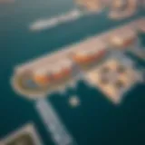 Aerial view of Deira Islands showcasing waterfront properties