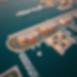 Aerial view of Deira Islands showcasing waterfront properties