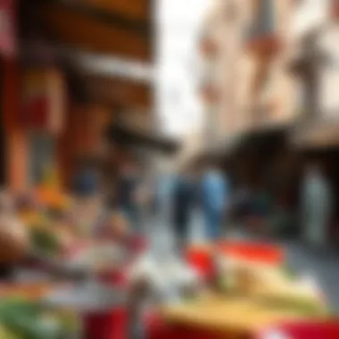Cultural Essence: The Heart of Deira's Markets Vibrant market scene in Deira highlighting local culture