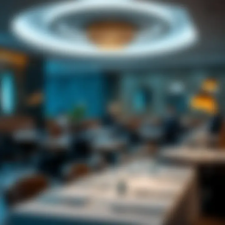 Elegant restaurant ambiance with unique decor