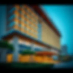 Exterior view of DoubleTree by Hilton Hotel & Residences Dubai Al Barsha showcasing modern architecture