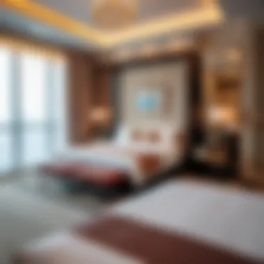 Luxurious guest room at DoubleTree by Hilton Hotel & Residences Dubai Al Barsha