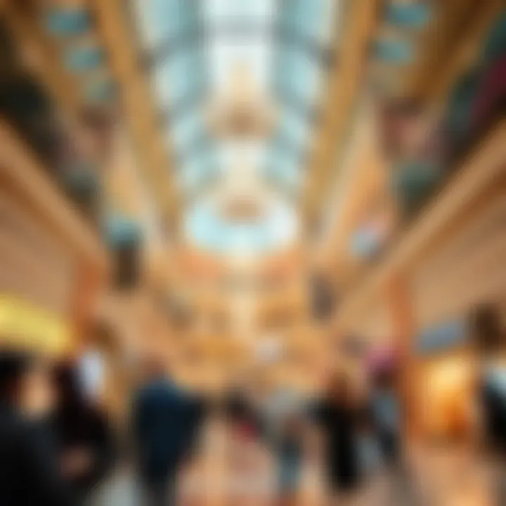 Luxurious Dubai Mall interior with shoppers