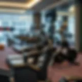 State-of-the-Art Gym Equipment Modern gym equipment arranged for an intense workout session