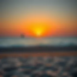 Stunning view of Mamzar Beach during sunset