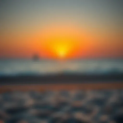 Sunset at Mamzar Beach Stunning view of Mamzar Beach during sunset