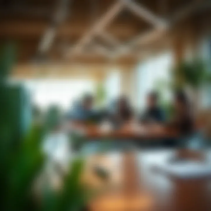 Innovative tech startups collaborating in a vibrant workspace within Dubai Technopark