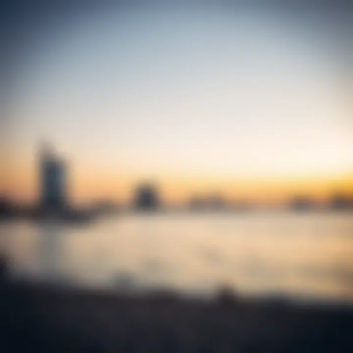 Jumeirah Beach: A Dawn of Serenity Tranquil view of Jumeirah Beach at dawn