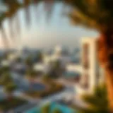 Aerial view of Palm View showcasing luxurious villas