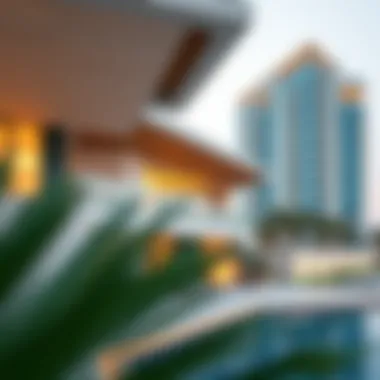 Modern Architecture of Palm View Architectural details of Palm View's modern structures