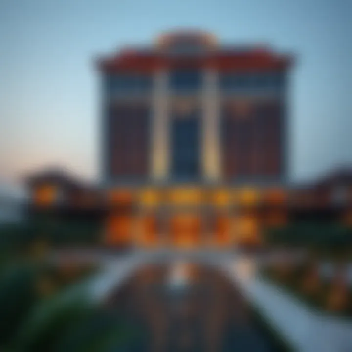 Architectural Marvel of Dusit Thani Stunning architectural view of Dusit Thani