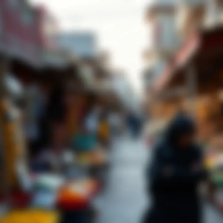 Cultural Essence of شويفات خليفة Vibrant market scene reflecting the cultural essence of شويفات خليفة