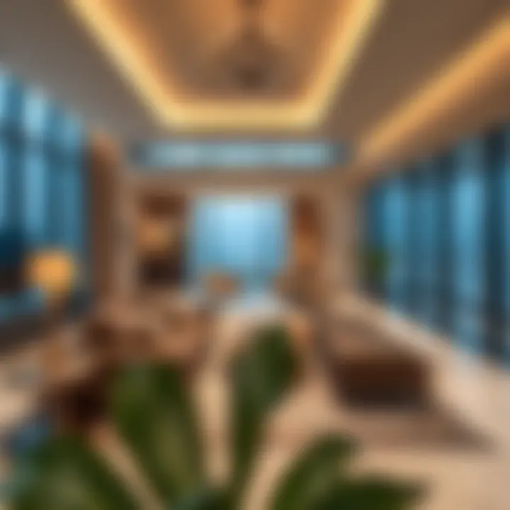 Luxurious interior of a residence in Emaar Sky View highlighting upscale living