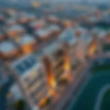 Stunning aerial view of Expo Village Residences showcasing modern architecture