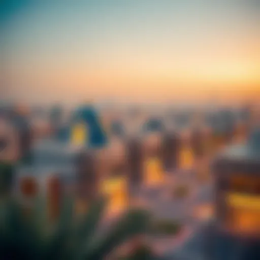 Modern Architecture in Falcon Al Quoz Skyline view of Falcon Al Quoz showcasing modern architecture