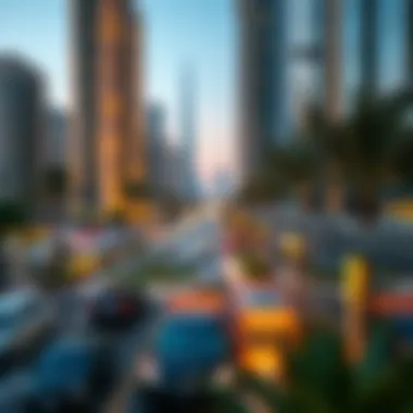 Investment Opportunities in Jumeirah Lake Towers Graphical representation of real estate trends and investment potential in the JLT area.