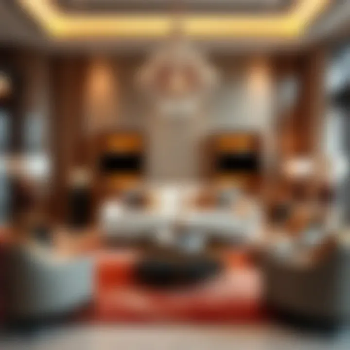 Elegant living room setup featuring Dubai's finest furniture