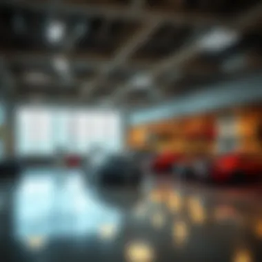 Modern Facilities within Golden Garage Rashidiya Interior layout of Golden Garage highlighting modern facilities