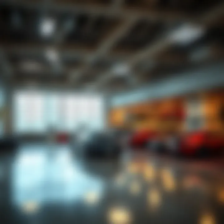 Modern Facilities within Golden Garage Rashidiya Interior layout of Golden Garage highlighting modern facilities