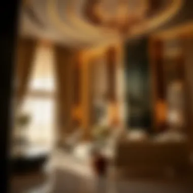 Interior design showcasing luxury features of Golden Tower