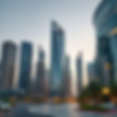 Strategic Location of Grosvenor Business Tower Prime location of Grosvenor Business Tower in Dubai's skyline