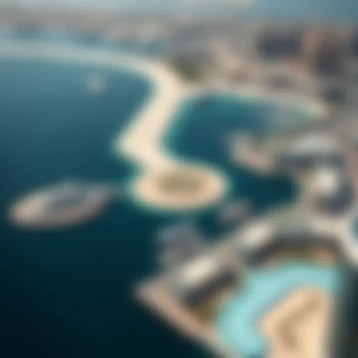 Strategic Location of Hayat Island Aerial view of Hayat Island highlighting its strategic location