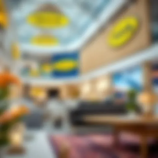 Interior layout of IKEA Dubai Mall showcasing modern design