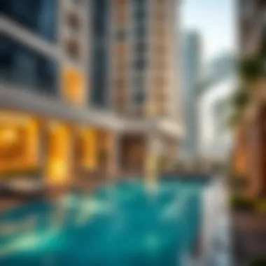 Exclusive pool area at Jannah Place