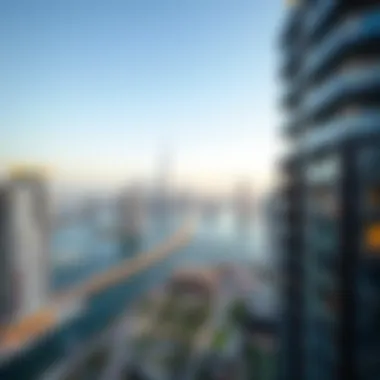 Stunning skyline view of Jannah Place at Dubai Marina