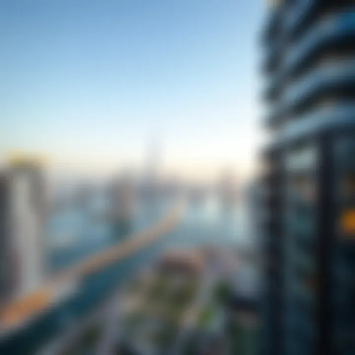 Stunning skyline view of Jannah Place at Dubai Marina