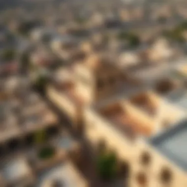 Aerial View of Jazirah Al Hamra Aerial view of Jazirah Al Hamra showcasing the historical architecture