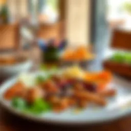 A vibrant plate of local Emirati cuisine, showcasing rich flavors and textures.