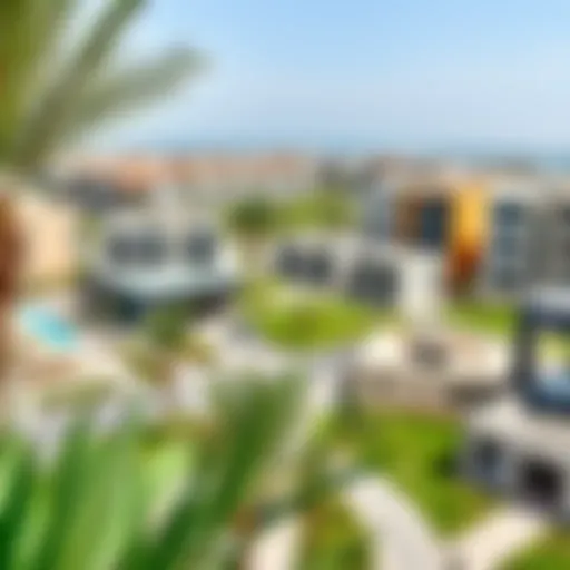 Panoramic View of Jebel Ali Village Panoramic view of Jebel Ali Village showcasing modern architecture and green spaces