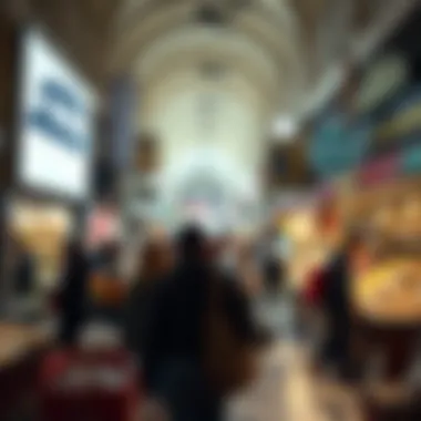 Shoppers Exploring Karama Market A busy scene of shoppers exploring the unique offerings of Karama Market