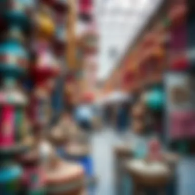 Handicrafts and Artifacts at Karama Market Colorful handicrafts and artifacts available at Karama Market