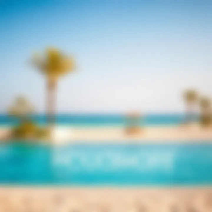 Weekend Getaway at UAE's Beaches Stunning beach landscape perfect for a weekend getaway in the UAE.