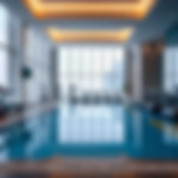 Luxurious amenities available at Marina Gate Jumeirah Living, including a state-of-the-art gym and pool