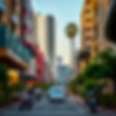 Dynamic Neighborhood Around Marina Gate Vibrant community atmosphere surrounding Marina Gate Jumeirah Living